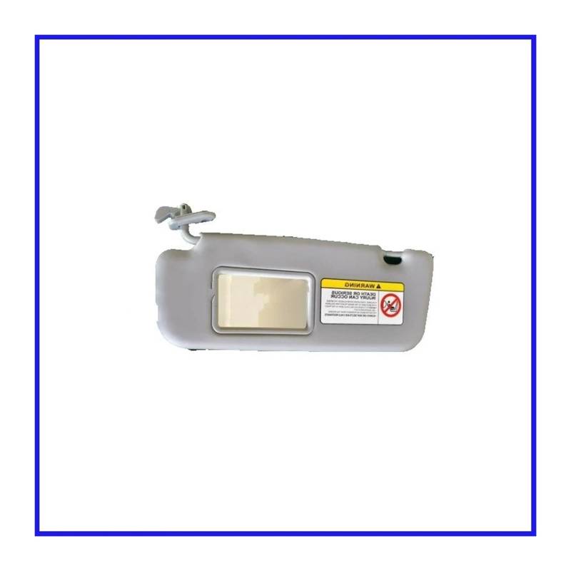 Visier Für Den Einsatz In Für Hyundai Für Accent 1E Rena 2011 2012 2013-2015 85210-1R000 Graubeige Visier-Make-up-Spiegel Autozubehör Sonnenblende(Gray Left) von Drkxdt