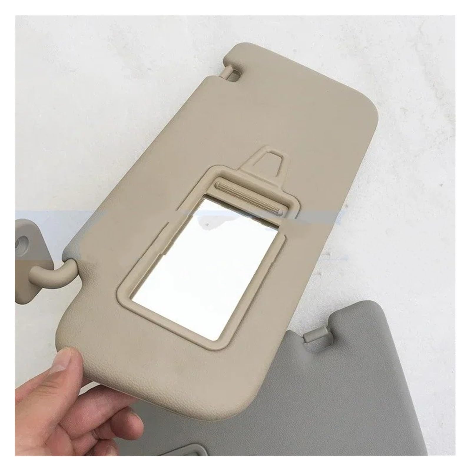 Visier Für Kia Für Forte 2009-2016 Seite Schatten Sonnenblende Mit Spiegel Sonnenschirm Abdeckung Schatten Sonnenblende(Beige R) von Drkxdt