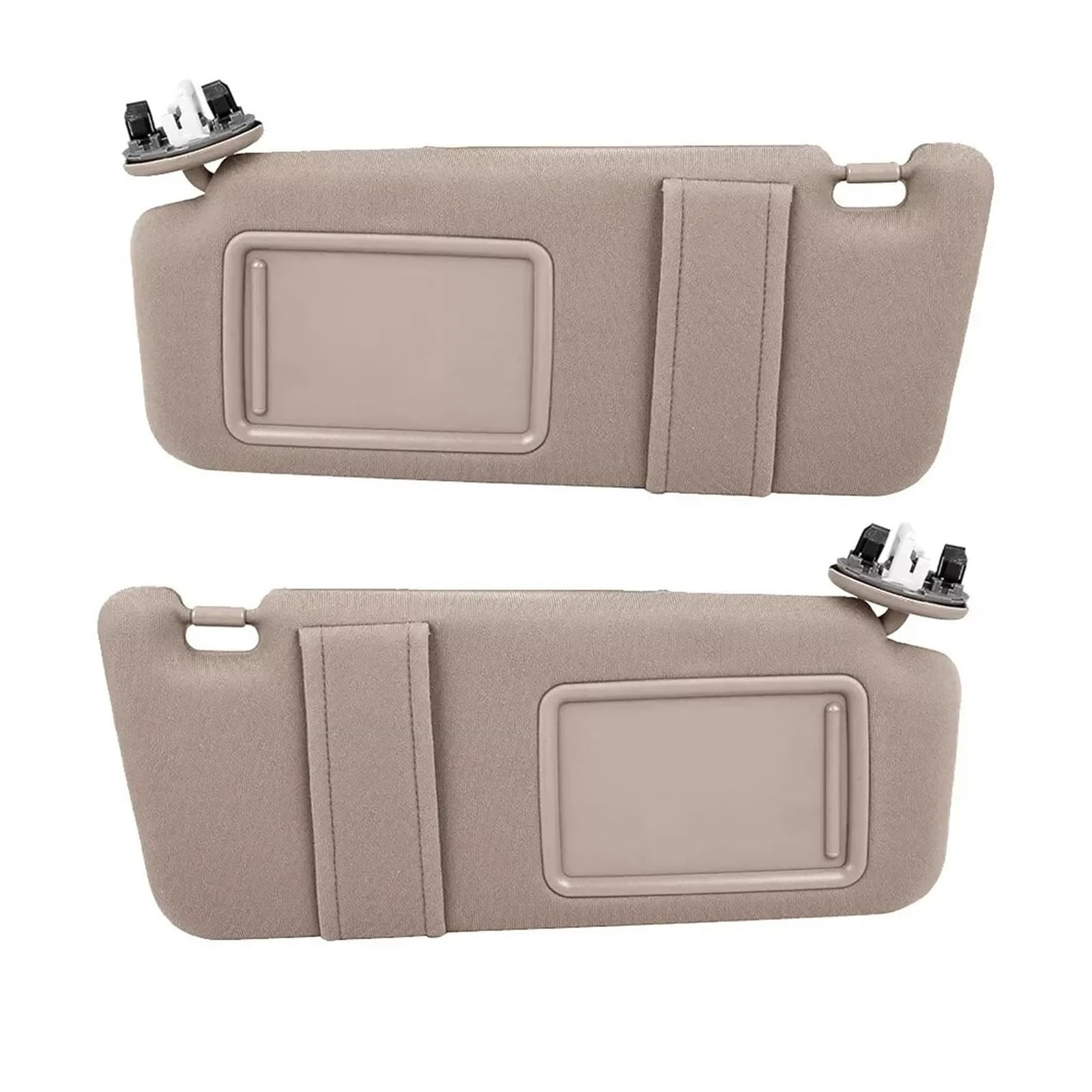 Visier Für Toyota Für Camry 2007-2011 Grau/Beige Auto-Sonnenblende Paar Linke Und Rechte Seite Ohne Schiebedach Ersatz-Autoinnenteile Sonnenblende(Beige) von Drkxdt
