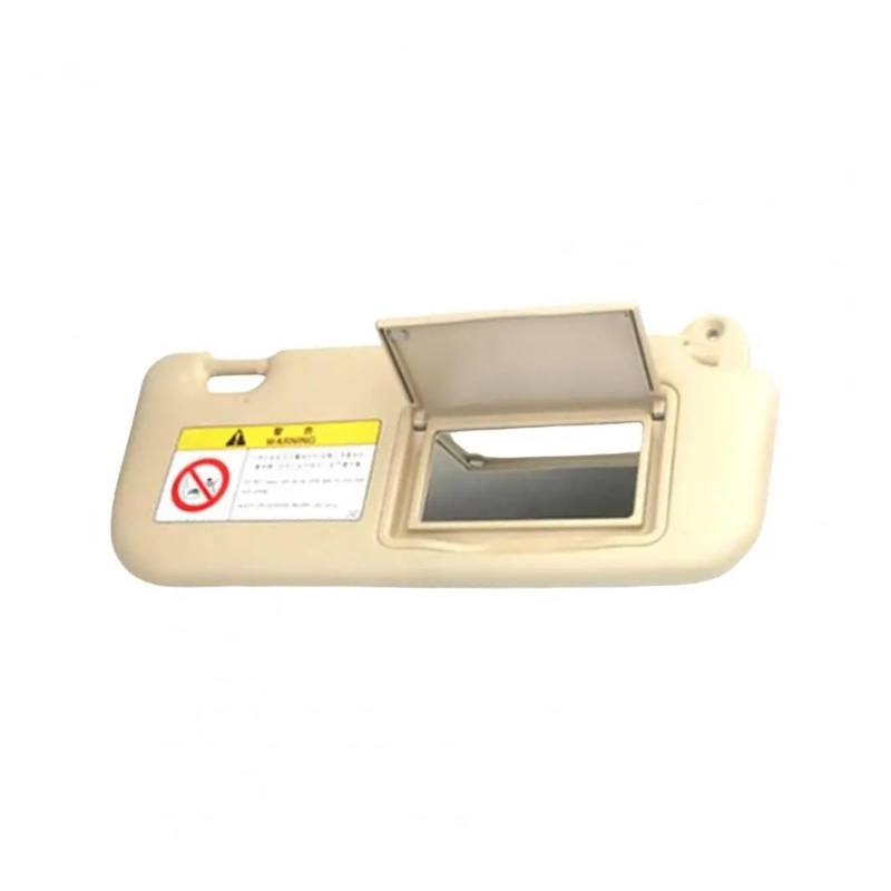 Visier Für Toyota Für Corolla Auto Vorne Links Rechts Sonnenblende Panel Mit Make-Up Spiegel UV Beständig Wärmedämmung Ersatz Sonnenblende(Beige Right) von Drkxdt
