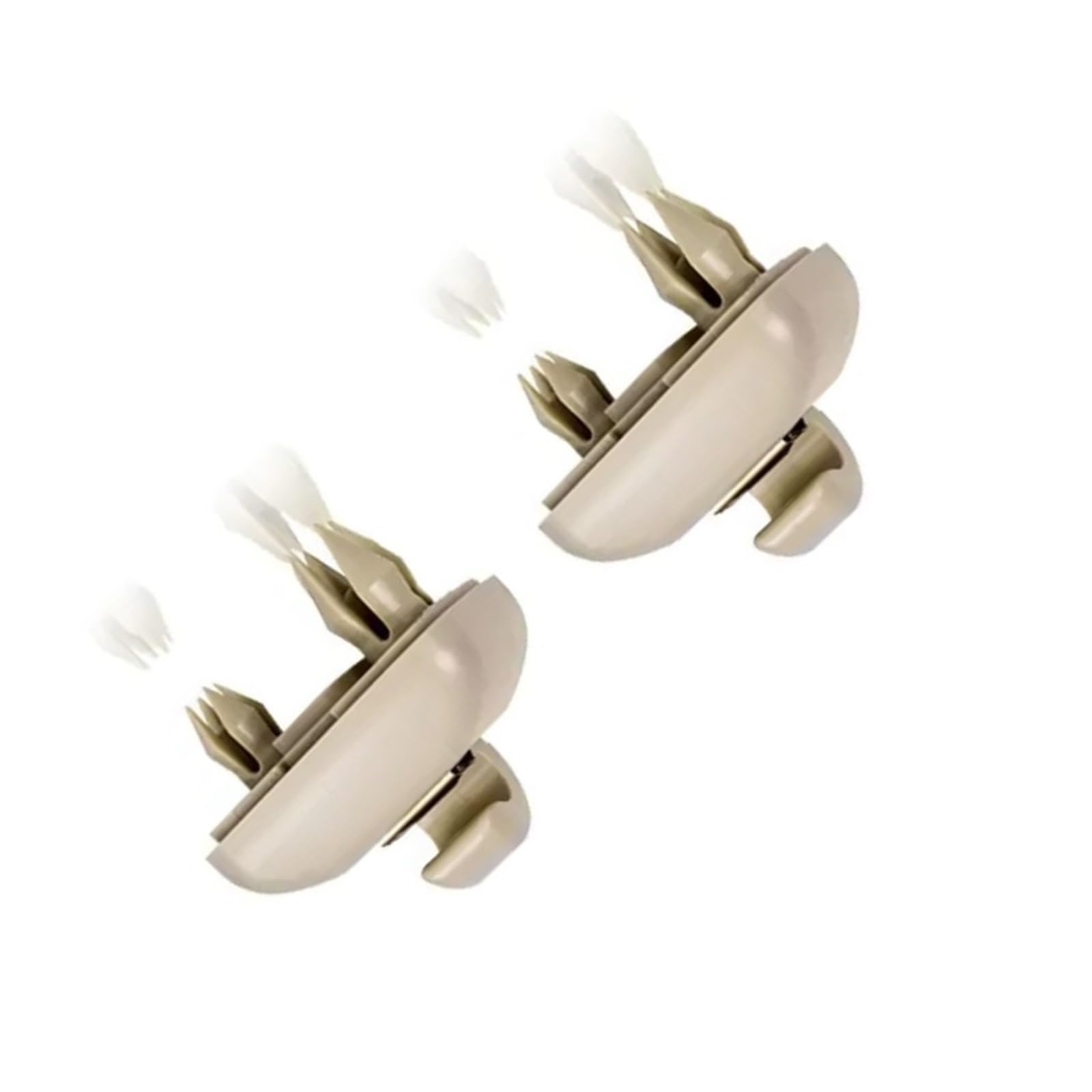 Visier Innenausstattung Für A1 Für A3 Für A4 Für A5 Für Q3 Für Q5 S3 S4 S5 TT Für Allroad Sonnenblendenkappen-Clip Haken Befestigungsclips Innenausstattung Sonnenblende(2pcsBeige) von Drkxdt