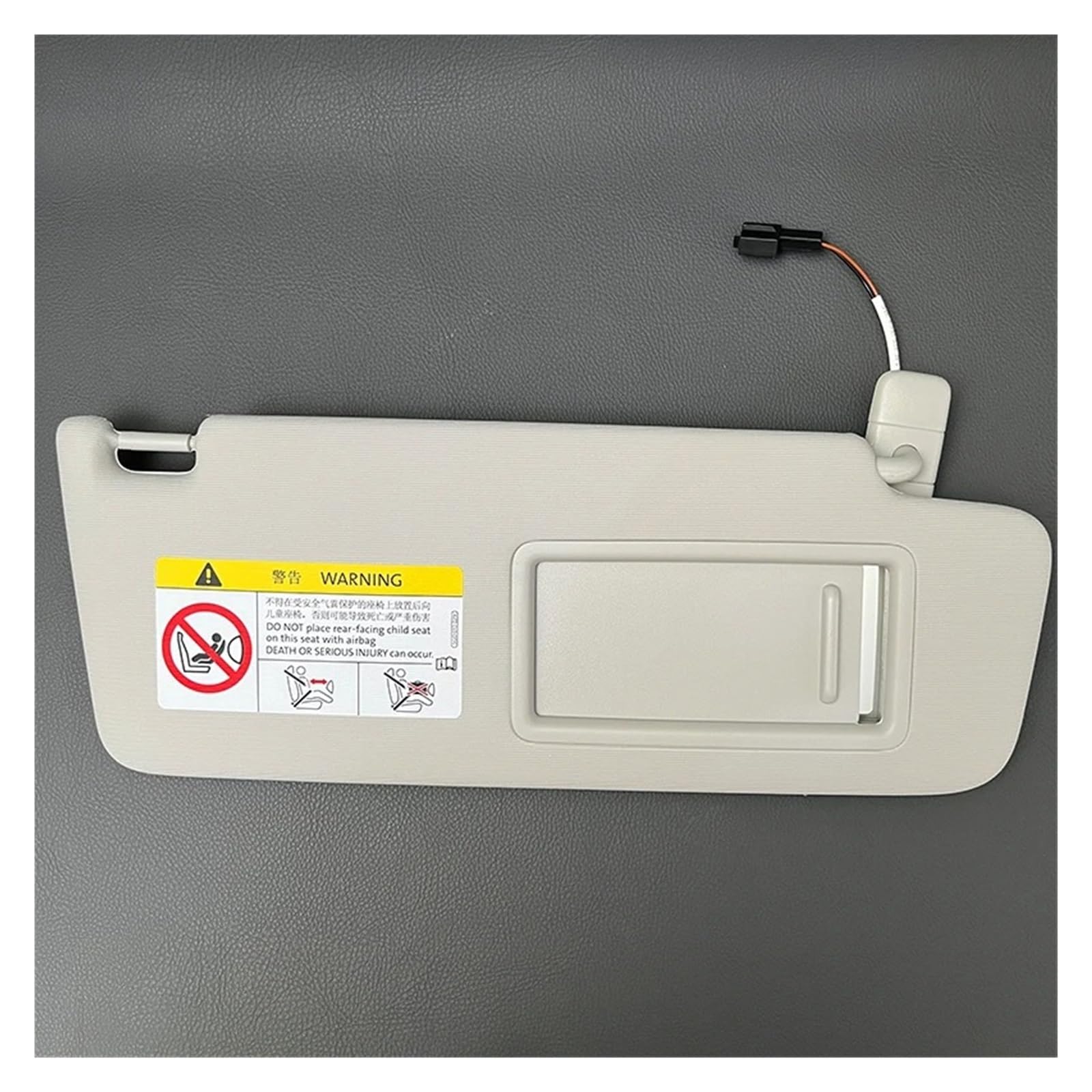 Visier Sonnenblende Make-Up Spiegel 5G0857551 5G0857552 Für VW Für Golf 7 7,5 Für Passat B8 CC Für Jetta MK7 A7 Für Skoda Für Octavia 3 Grau Innen Sonnenblende(Recht) von Drkxdt