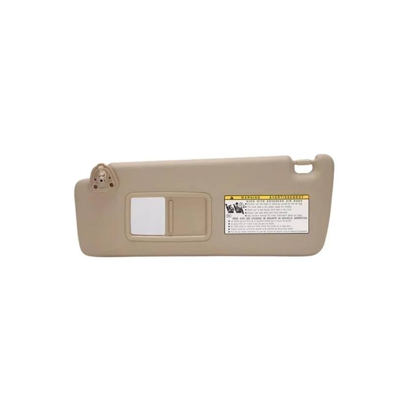 Visier Sonnenblende Mit Make-up-Spiegel Für Toyota Für Highlander 2004–2007 Haupt-Beifahrerseite Innen-Autoteile 74320-48260-A0 Sonnenblende(Beige Left) von Drkxdt