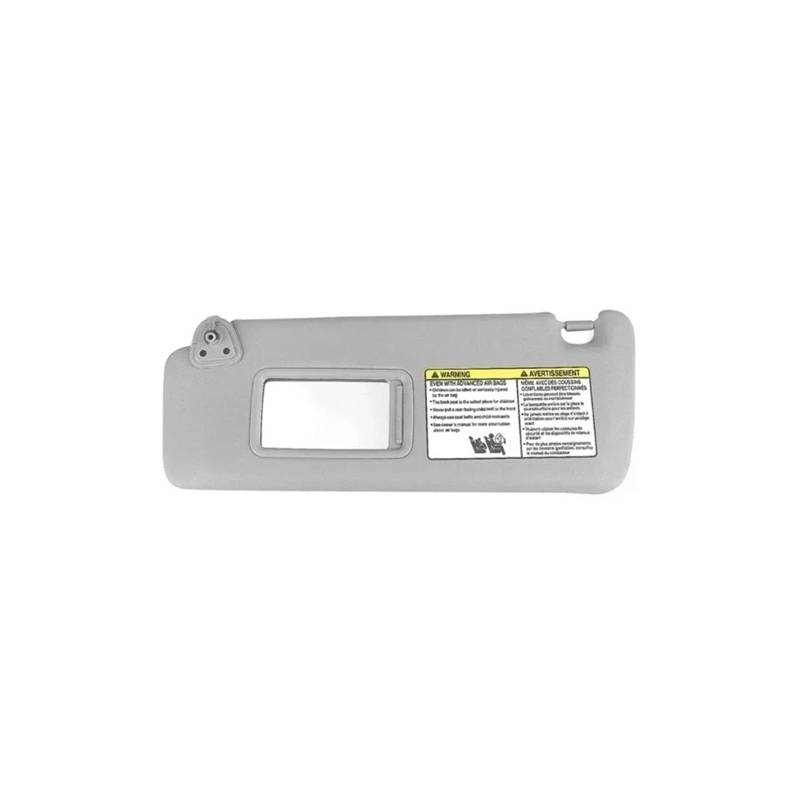 Visier Sonnenblende Mit Make-up-Spiegel Für Toyota Für Highlander 2004–2007 Haupt-Beifahrerseite Innen-Autoteile 74320-48260-A0 Sonnenblende(Grey Left) von Drkxdt
