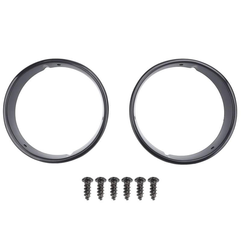 Dsacxixai 2pcs Schwarze Scheinwerfer -Benzabdeckung, Scheinwerfer -Trimmringring für Fahrzeuge TJ Direct Mount und Schutzdesign von Dsacxixai