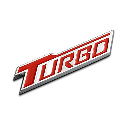 Dsycar 1 Stücke 3D Metall TURBO Auto Seitenfender Kofferraum Emblem Abzeichen Aufkleber Decals für Universal Autos Motorrad Auto Styling Dekorative zubehör von Dsycar