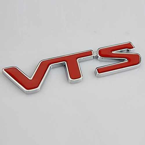 Dsycar 1 Stücke 3D Metall VTS Auto Seiten Kotflügel Hinten Trunk Emblem Abzeichen Aufkleber Decals für Citroen C2 C3 C4 C5 C6 VTS Sport Modifizierte Dekorative Zubehör (rot) von Dsycar