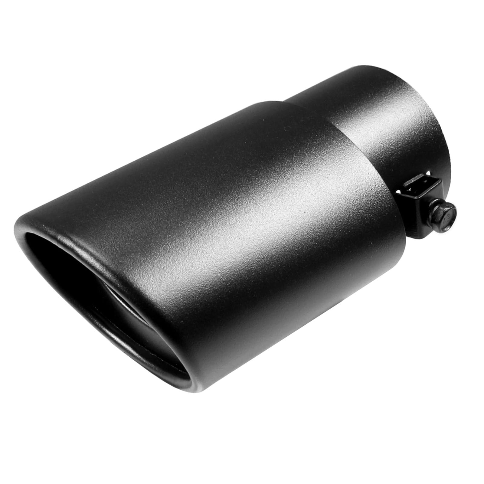 Dsycar Universal Edelstahl Auto Schalldämpfer Einstellbare Auspuffspitzen für Auto Dekoration (Gerade, Schwarz) von Dsycar