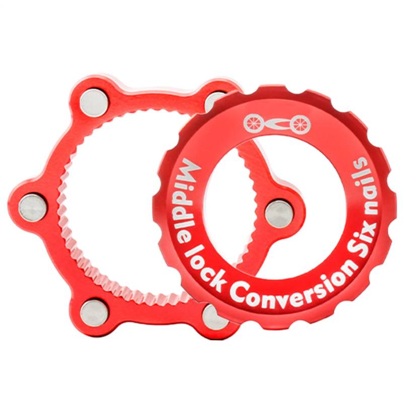 Dtaigou 6-Bolt-auf-Centerlock-Adapter | Fahrradbremse CL Adapter,6-Loch Scheibenadapter für ATV Motocross Rennrad mit Centerlock-System von Dtaigou