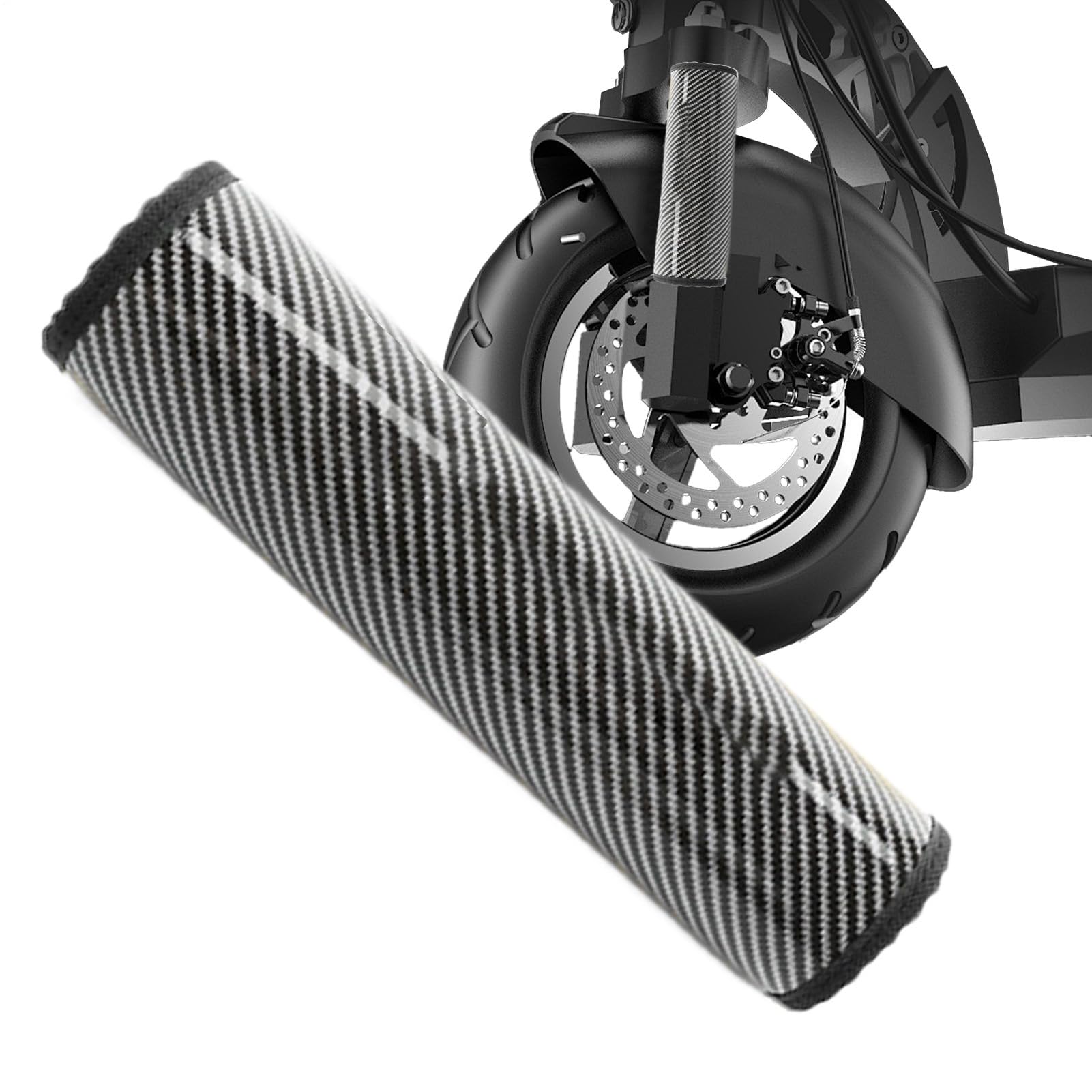 Dtaigou Kohlenstoffverpackung, Kohlenstofffaser -Wrap - Wasserdichte Kohlefaser -Vordergabelabdeckung - Einstellbare Motorradschutzstange, Schutzhandwerker, Schutzschockdämpfer für die meisten Dtaigou Kohlenstoffverpackung, Kohlenstofffaser -Wrap - Wasserdichte Kohlefaser -Vordergabelabdeckung - Einstellbare Motorradschutzstange, Schutzhandwerker, Schutzschockdämpfer für die meisten von Dtaigou