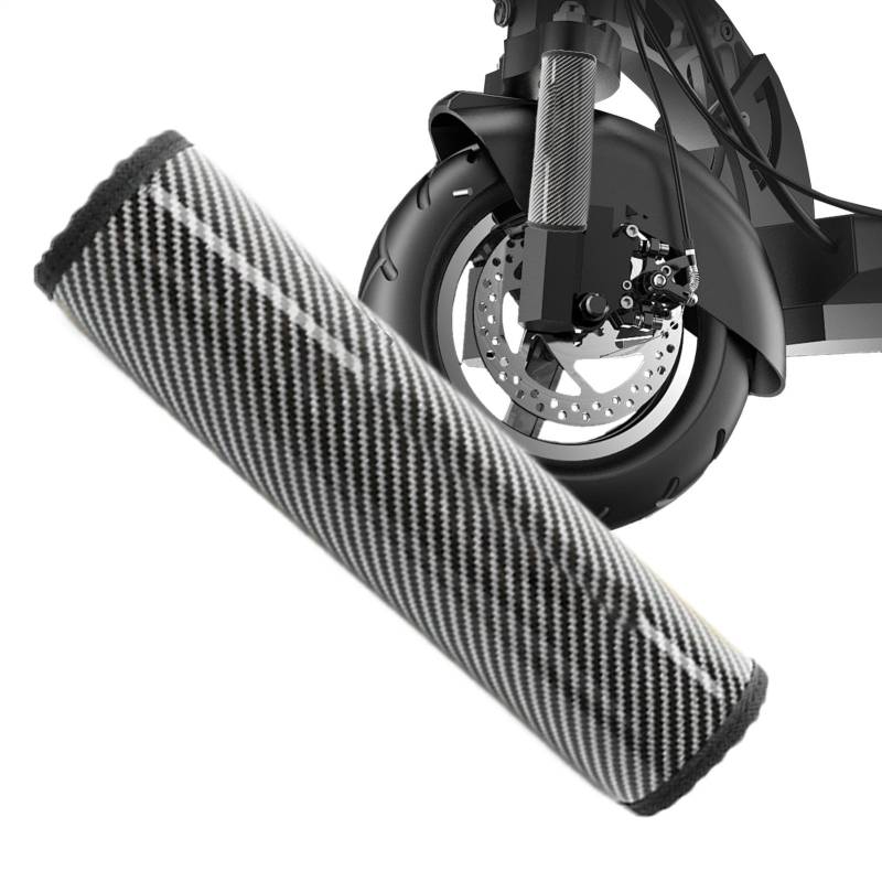 Dtaigou Kohlenstoffverpackung, Kohlenstofffaser -Wrap - Wasserdichte Kohlefaser -Vordergabelabdeckung - Einstellbare Motorradschutzstange, Schutzhandwerker, Schutzschockdämpfer für die meisten von Dtaigou