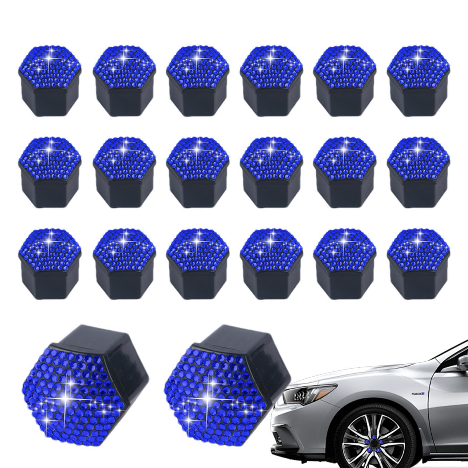 Dtaigou Radmutternkappen, Funkelnde Bolzenabdeckungen 20er Set, Kratzfeste Abnehmbare Radschmuckkappen Für Auto Außenbereich Staubschutz Dtaigou Radmutternkappen, Funkelnde Bolzenabdeckungen 20er Set, Kratzfeste Abnehmbare Radschmuckkappen Für Auto Außenbereich Staubschutz von Dtaigou