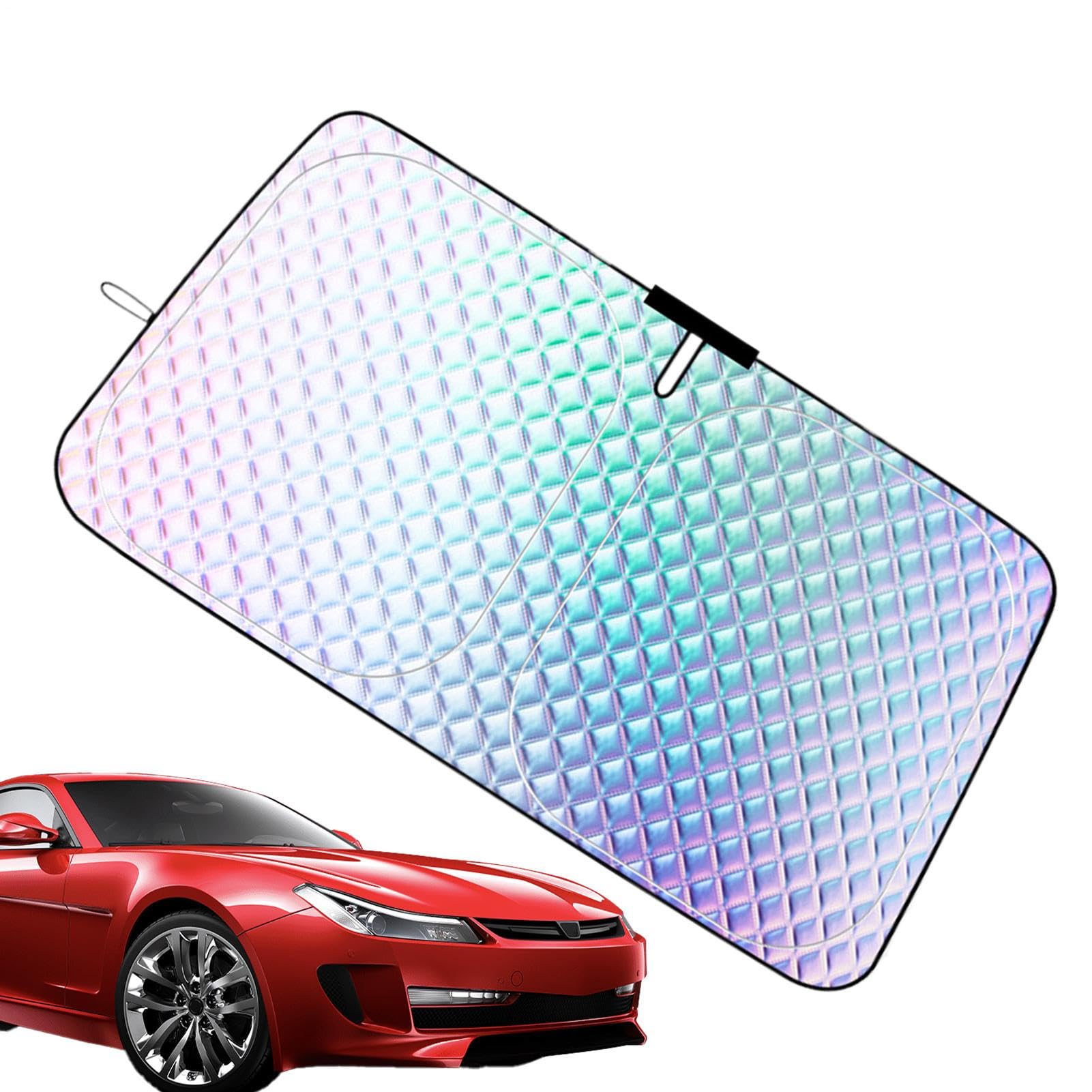 Dtaigou Windschutzscheiben-Sonnenschutz - Tragbare Autosonnenschutzabdeckung,Zusammenklappbarer UV-Schutz Mit Tragbarer Innenabdeckung Zur Hitzereduzierung Und Privatsphäre Für Pkw Reiseunterlagen Dtaigou Windschutzscheiben-Sonnenschutz - Tragbare Autosonnenschutzabdeckung,Zusammenklappbarer UV-Schutz Mit Tragbarer Innenabdeckung Zur Hitzereduzierung Und Privatsphäre Für Pkw Reiseunterlagen von Dtaigou