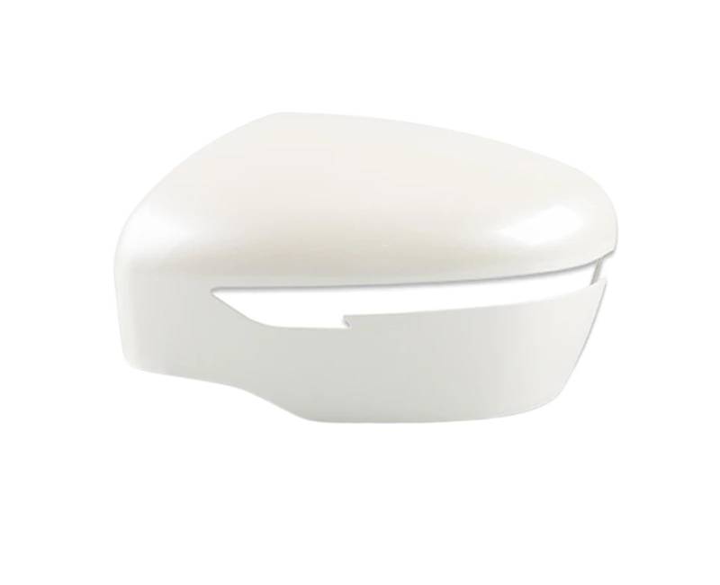 Auto Spiegelkappe Für Nissan Für X-Trail Für Qashqai 2014-2022 Auto Seitenspiegel Abdeckung Rückspiegelkappe Farbe Lackiert Spiegelkappen Außenspiegel(1piece white L) von Dtbdfak