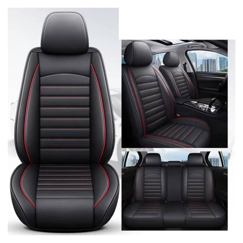 Für Benz Alle Automodelle E-KLASSE W210 W212 W213 C207 C238 Autozubehör Vollständige Abdeckung Autositzbezug Auto Sitzbezüge(C Black Red 5 Seat) von Dtbdfak