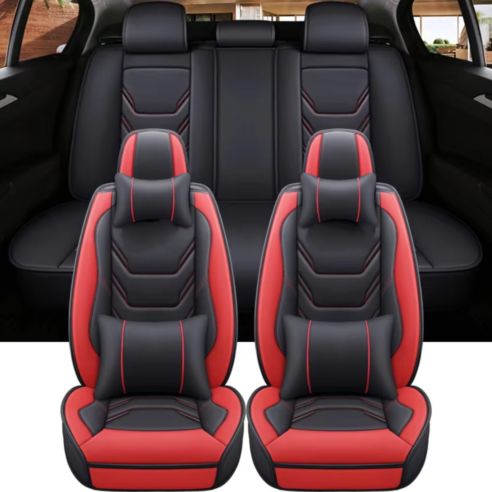 Für E92 Zubehör Interiors Auto Protector Autositzbezug Autositzbezüge Auto Sitzbezüge(P 9 PCS) von Dtbdfak