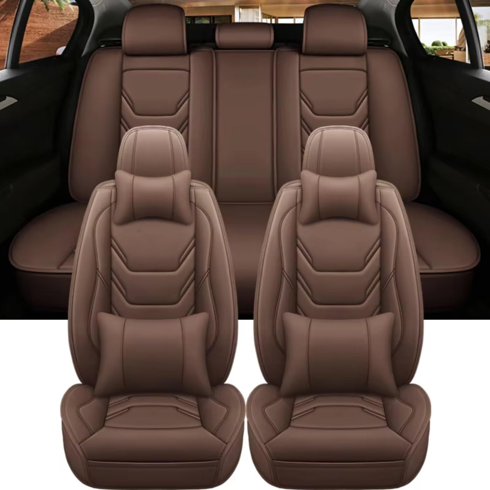 Für E92 Zubehör Interiors Auto Protector Autositzbezug Autositzbezüge Auto Sitzbezüge(R 9 PCS) von Dtbdfak
