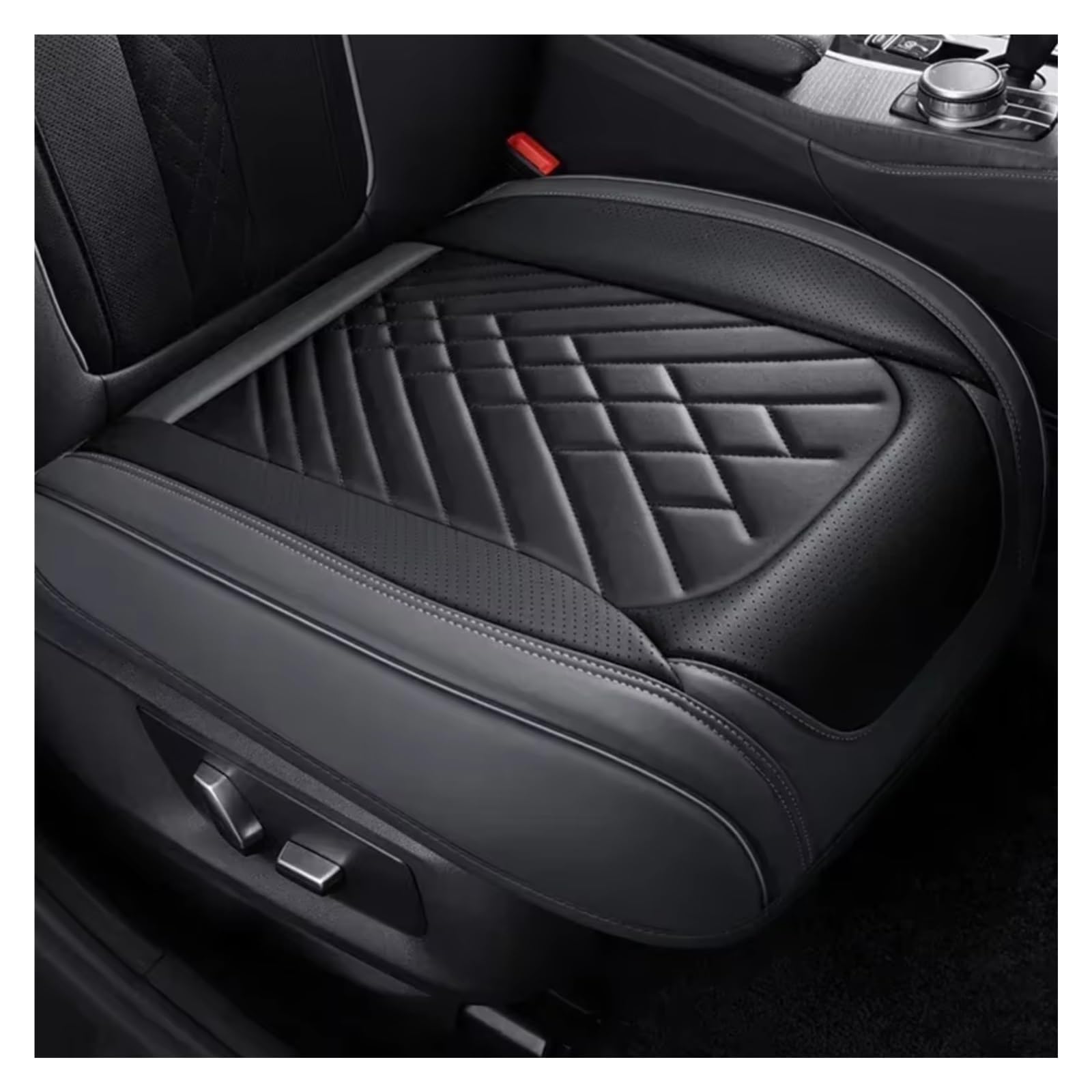 Für Ford Für Focus MK2 Für Edge Für Explorer Für Ecosport Für Escape Für Everest Für Fiesta Auto Sitz Abdeckung Kissen Auto Sitzbezüge(Z Gray Black 1 Seat) von Dtbdfak