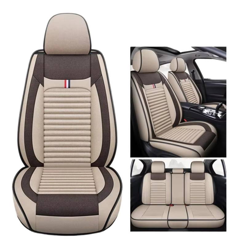 Für Haval Alle Für Modelle H3 H4 H6 H1 H2 H7 H8 H9 H5 M6 H2S H6 Coupe JOLION F7 F7X Auto Sitz Abdeckung Leinen Faser Auto Sitzbezüge(Beige) von Dtbdfak
