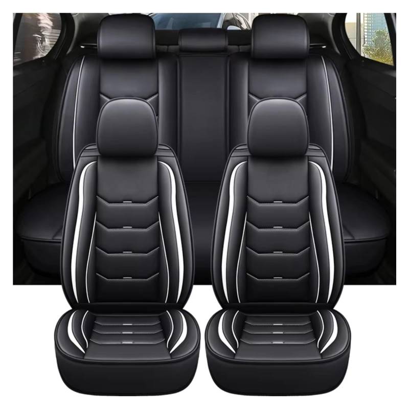 Für Hyundai Für Tucson Accsesories Innenbezüge Leder Autositzbezug Autositzschutz Auto Sitzbezüge(C 5 PCS) von Dtbdfak
