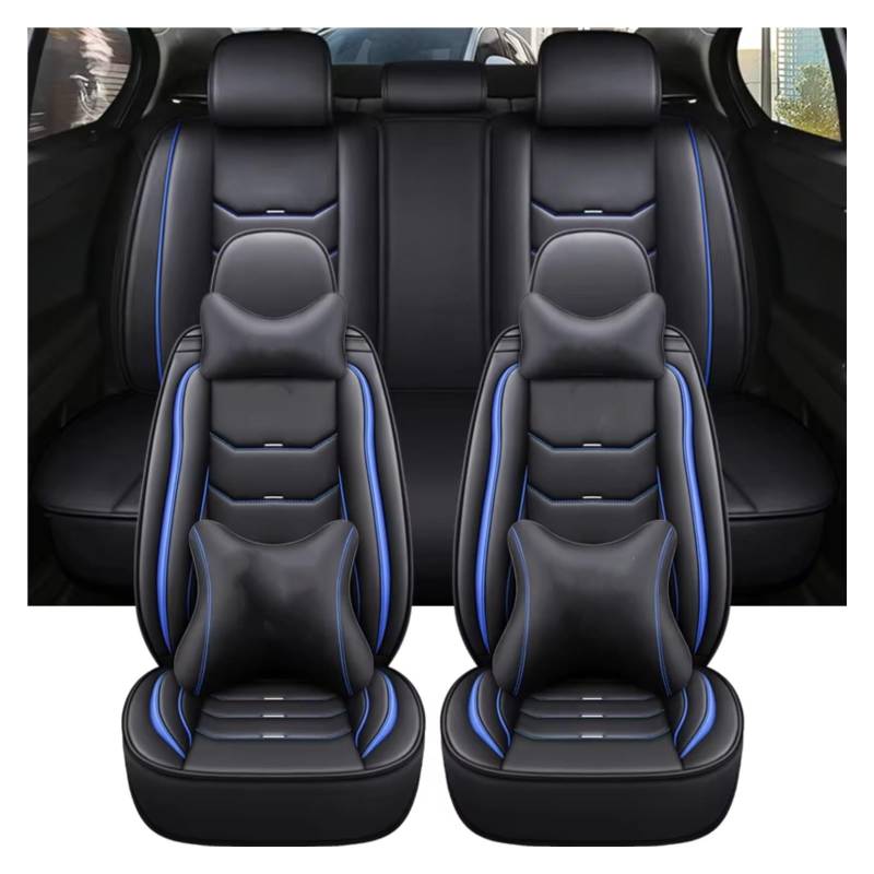 Für Hyundai Für Tucson Accsesories Innenbezüge Leder Autositzbezug Autositzschutz Auto Sitzbezüge(G 9 PCS) von Dtbdfak