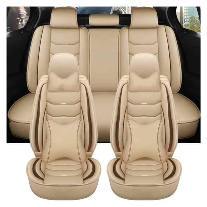 Für Hyundai Für Tucson Accsesories Innenbezüge Leder Autositzbezug Autositzschutz Auto Sitzbezüge(I 9 PCS) von Dtbdfak