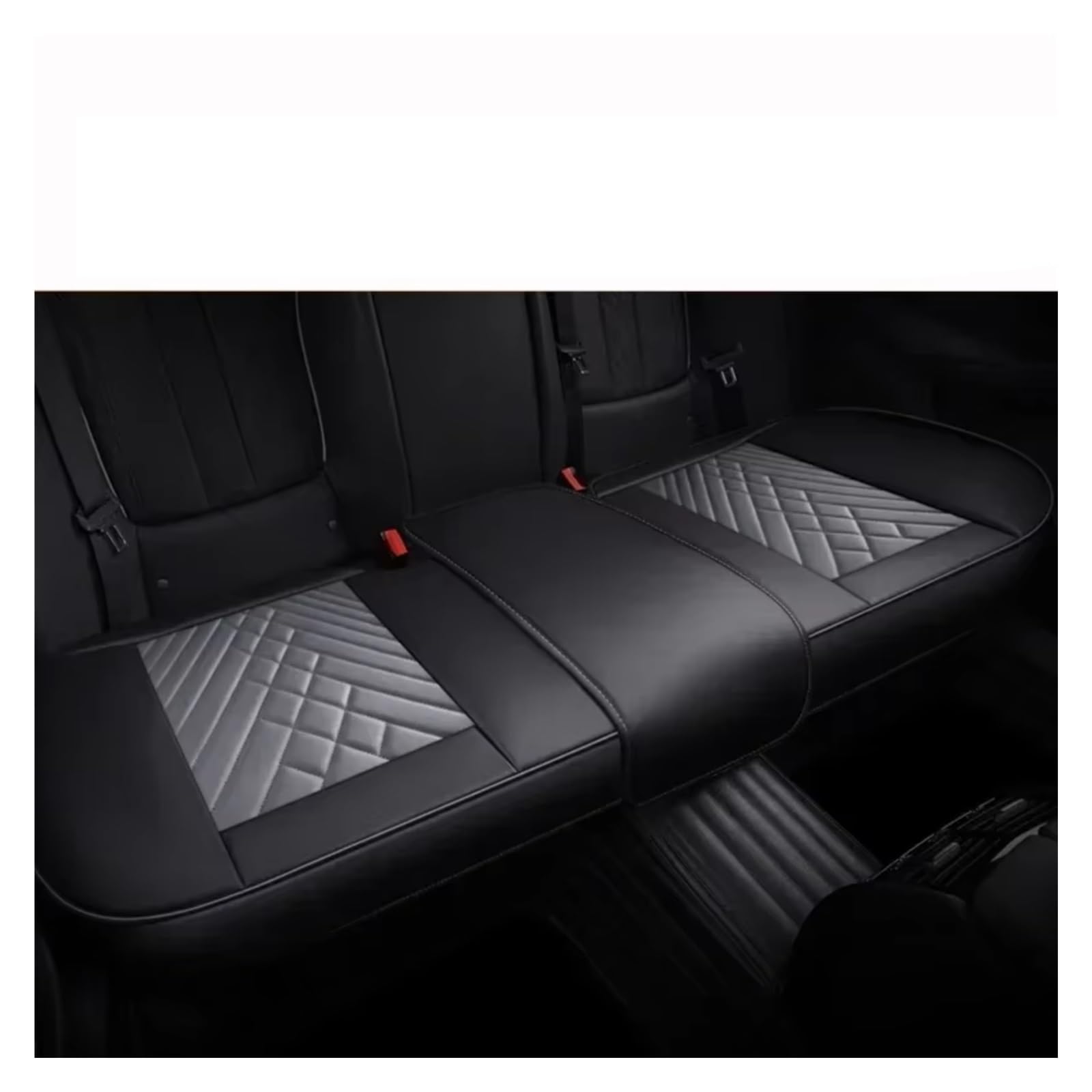 Für MG ZS EV GT Für EHS Für RX5 MG4 Für Mulan MG5 Für Marvel R MG6 Vollständige Abdeckung Pu Leder Auto Sitz Abdeckung Kissen Auto Sitzbezüge(Q Only Rear Seat) von Dtbdfak