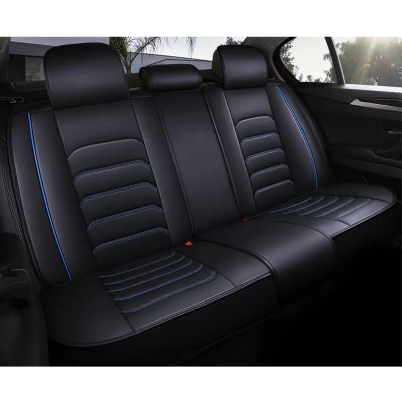 Für Polo Für Limousine Für Für Touran Für Touareg Für Passat B8 Für Jetta Auto Sitz Abdeckung Auto Sitzbezüge(D Black Blue Rear) von Dtbdfak