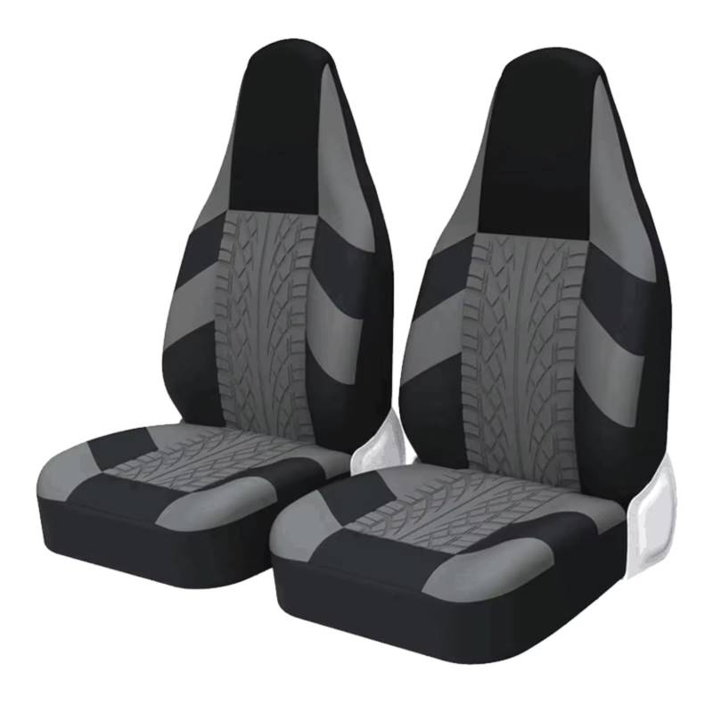 Für Suzuki Für Swift 2002 High Bucket Autositzbezüge Universal Für Die Meisten Auto Sport Sitzschutz Auto Sitzbezüge(C Gray 2PCS) von Dtbdfak