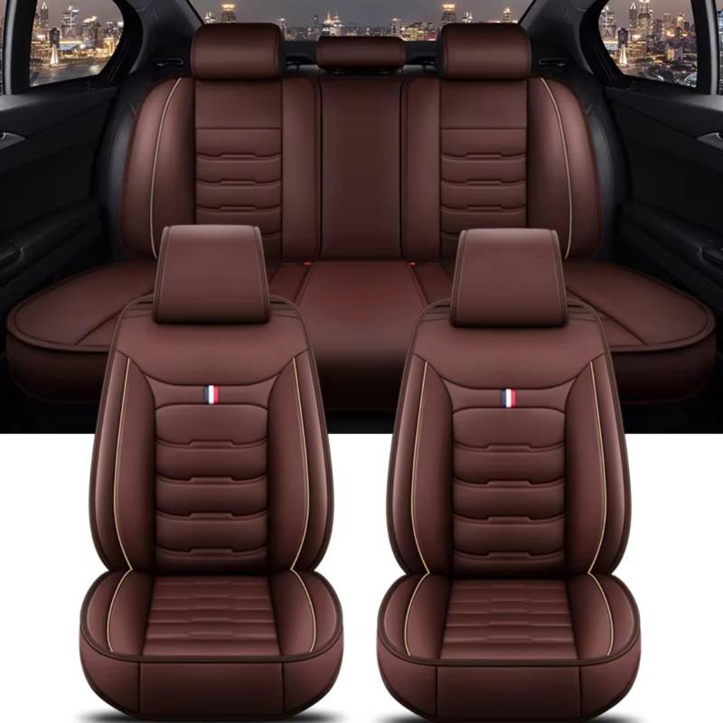 Für Volvo Alle Automodelle Für XC60 Für XC90 Für XC40 Für XC70 S60L C30 S80 S90 V50 V60 Autositzbezug Auto Sitzbezüge(F Coffee 5 Seat) von Dtbdfak