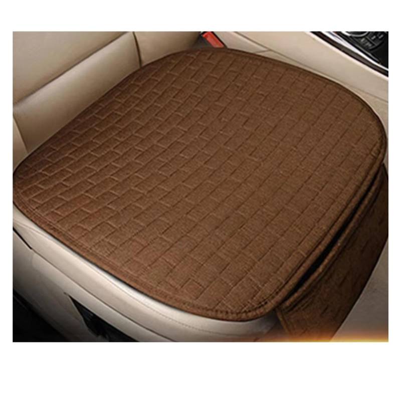 Universal Auto Sitz Schutz Pad Auto Sitz Abdeckung Vorne/Hinten Sitz Abdeckung Automobil Kissen Pad Matte Rückenlehne Auto Sitzbezüge(C Brown-seat-1pcs) von Dtbdfak