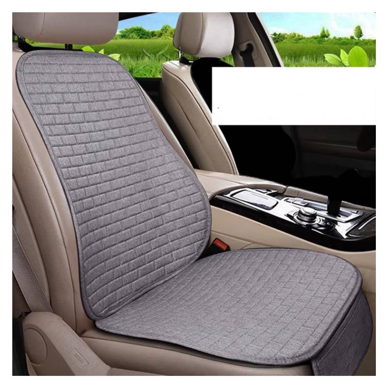 Universal Auto Sitz Schutz Pad Auto Sitz Abdeckung Vorne/Hinten Sitz Abdeckung Automobil Kissen Pad Matte Rückenlehne Auto Sitzbezüge(D Grey Front-1pcs) von Dtbdfak