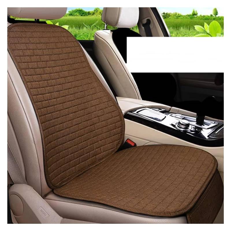 Universal Auto Sitz Schutz Pad Auto Sitz Abdeckung Vorne/Hinten Sitz Abdeckung Automobil Kissen Pad Matte Rückenlehne Auto Sitzbezüge(E Brown Front-1pcs) von Dtbdfak