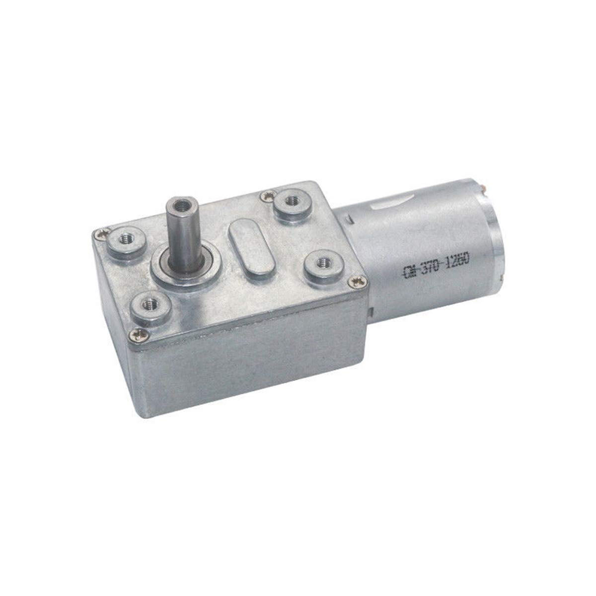 Elektromotor 12V DC12V Schneckengetriebe 2RPM bis 375RPM Untersetzung getriebemotor Niedrige Geschwindigkeit 370 Serie Reversible Hohes Drehmoment 6mm durchmesser kupplung (DC12V 2RPM) von Dtmeng