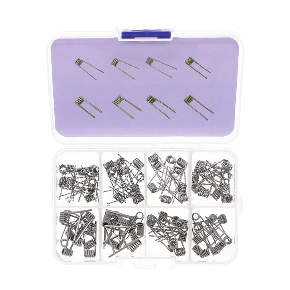 Dtoterul Selbstwickler Draht 80 Stücke Coils Selbstwickler Fertigcoil Set Fertigcoil Widerstandsdraht Coil Set Fertig Coils Vorkompilierte Coil Kit 8 in 1 Widerstandsdraht Coil Set Dtoterul Selbstwickler Draht 80 Stücke Coils Selbstwickler Fertigcoil Set Fertigcoil Widerstandsdraht Coil Set Fertig Coils Vorkompilierte Coil Kit 8 in 1 Widerstandsdraht Coil Set von Dtoterul