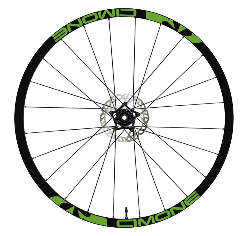 DualColorStampe Aufkleber für Fahrradfelgen, Vinyl, Limette, 64, 28-29 Zoll, Pollici 66 Zoll, 2 cm breit von DualColorStampe