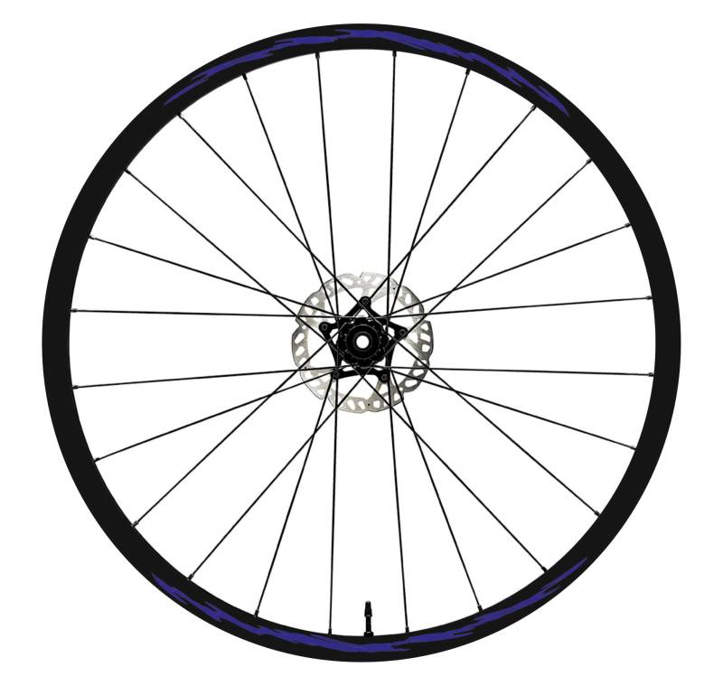 DualColorStampe Aufkleber Felgen Fahrrad 26'' - 27,5'' - 28-29'' Zoll Rad MTB Bike Aufkleber Felgen MTB Zubehör MTB B0041 (28-29'' Zoll, Blau 49) von DualColorStampe