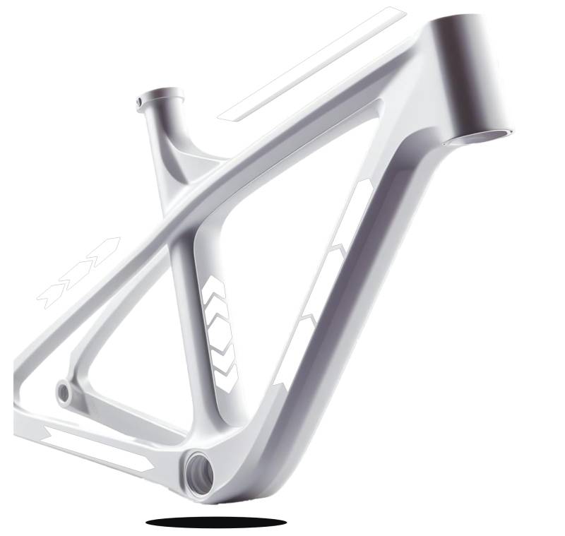 Set mit 10 Aufklebern für Fahrradrahmen und Fahrradrahmen, Set mit 10 Aufklebern für MTB BDC Universalschutz, Artikelnummer B0188 (weiß matt) von DualColorStampe