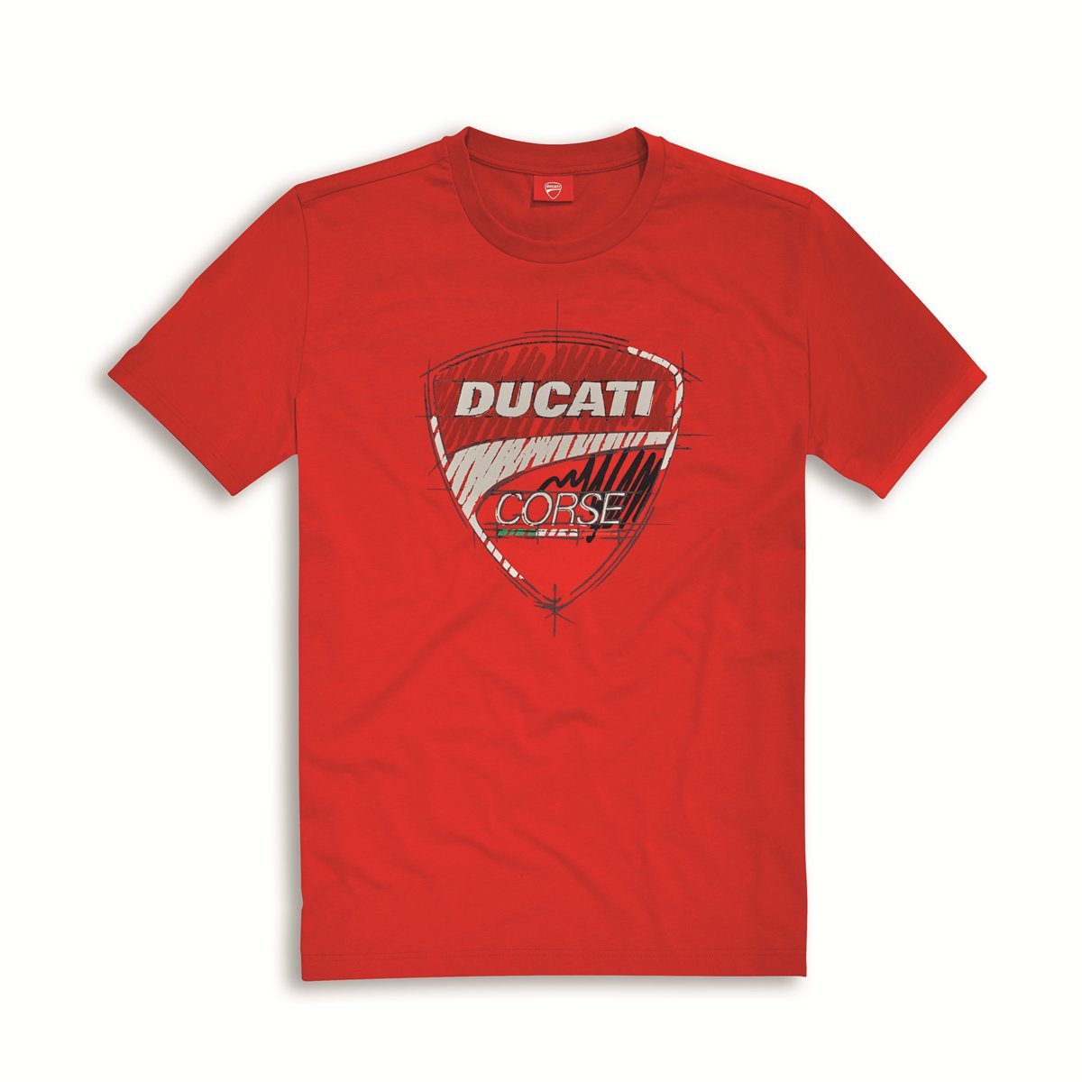 Ducati Corse Sketch Herren T-Shirt rot Größe S von Ducati