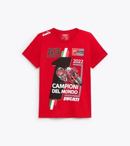 Ducati Corse T-Shirt MotoGP World Champion Pecco Bagnaia Größe XL von Ducati