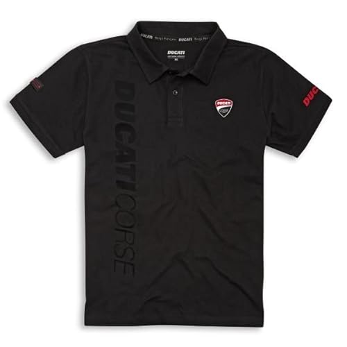 Ducati Corse Track kurzärmeliges Poloshirt schwarz Größe M von Ducati