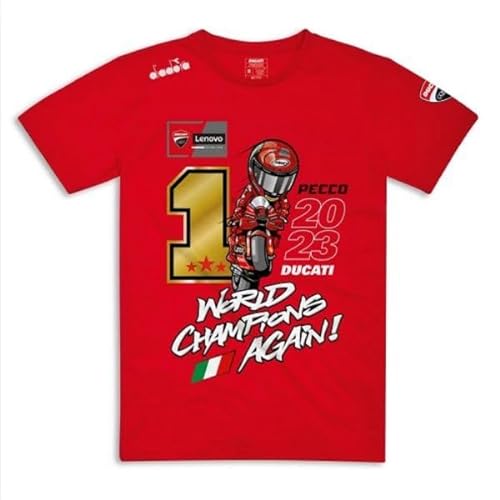 Ducati Corse World Champion Pecco Bagnaia T-Shirt Größe L 98771230-5 von Ducati