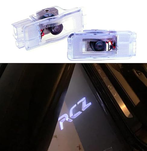 Duleutgnu 2 Stück Autotür Logo Türbeleuchtung LED Willkommen Logo Projektor Light 3D Tür Leuchtet Geister Shadow Lampe für Peugeot (Für RCZ) von Duleutgnu