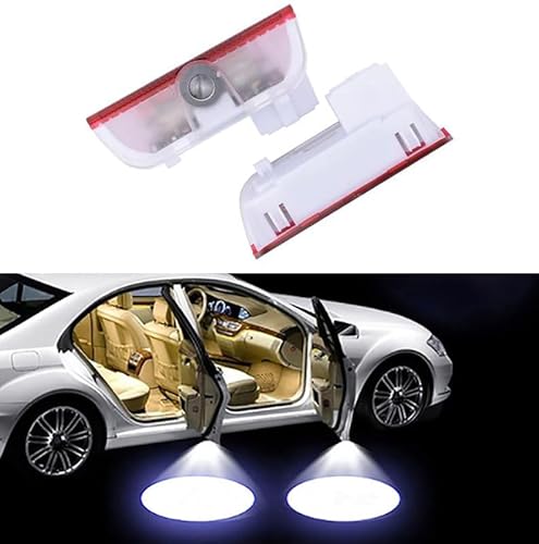 Duleutgnu 2 St¨¹ck LED Autot¨¹r T¨¹rbeleuchtung KFZ Unterbodenbeleuchtung T¨¹ren Einstiegsbeleuchtung Door Willkommen Lichter 3D von Duleutgnu
