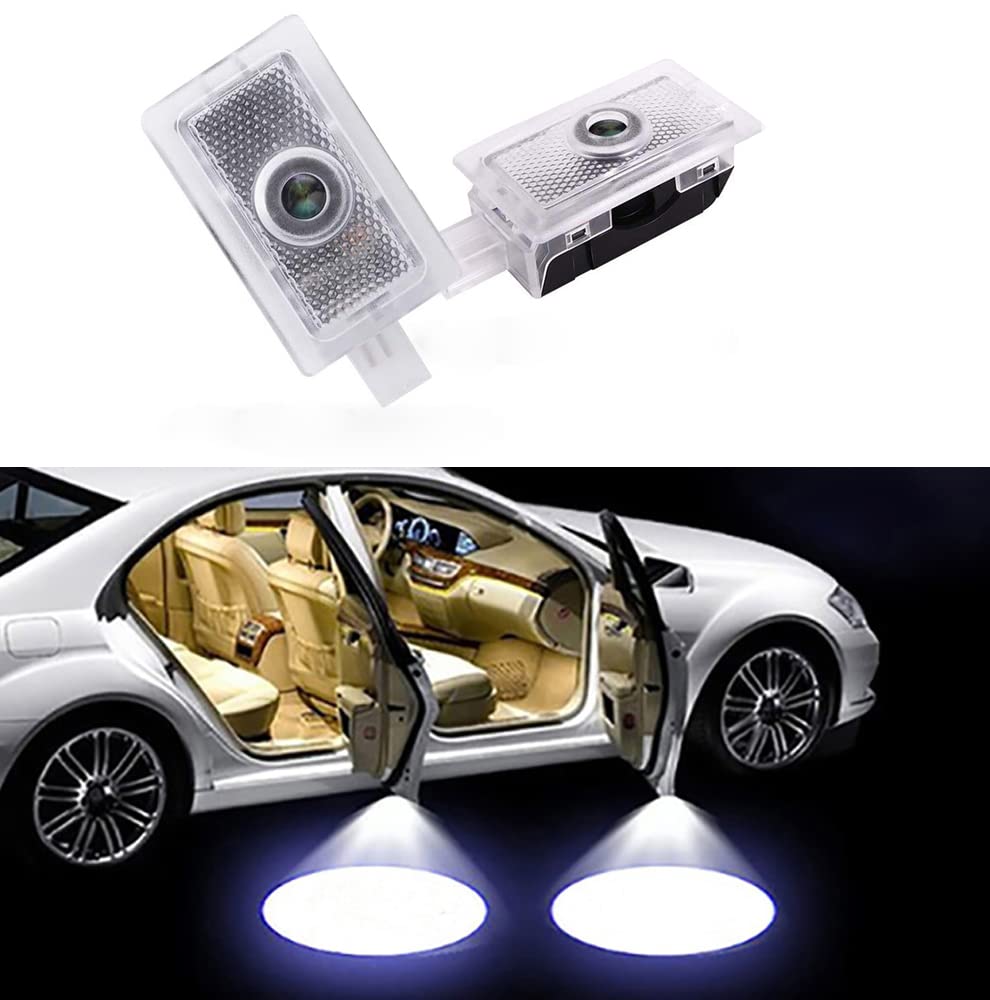 Duleutgnu Lot von 2 Autotür Logo LED Einstiegsleuchte Lichter Tür Beleuchtung Willkommen Projektionslicht für Chrysler von Duleutgnu