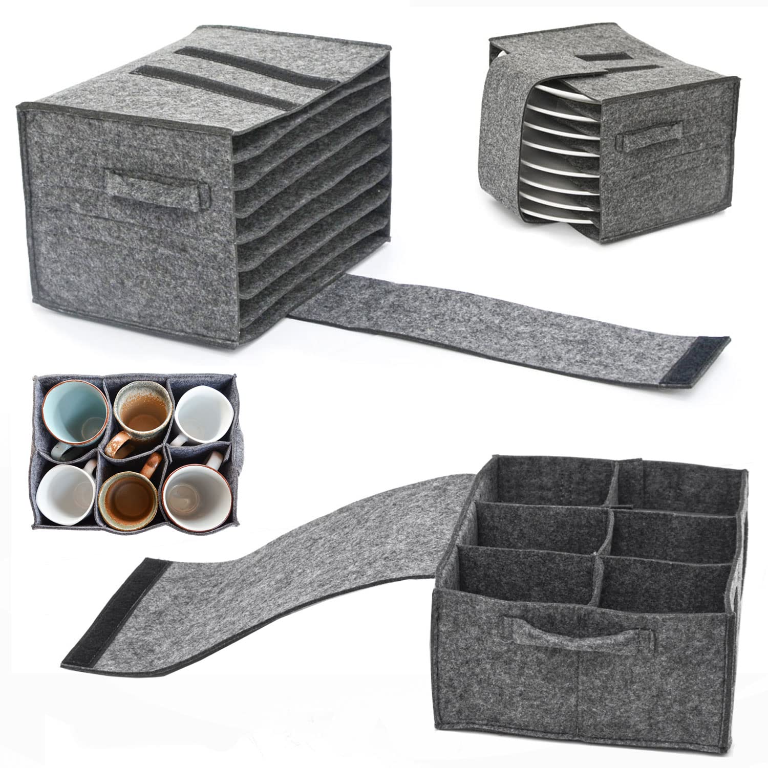 DuneDesign 2er Set: Wohnmobil Tellerhalter Filz & Tassenhalter Camping - Glashalter Wohnmobil Tellerorganiser Schrank Geschirr Aufbewahrung Wohnmobil Ordnungssystem Wohnwagen Campervan Gadgets Camper DuneDesign 2er Set: Wohnmobil Tellerhalter Filz & Tassenhalter Camping - Glashalter Wohnmobil Tellerorganiser Schrank Geschirr Aufbewahrung Wohnmobil Ordnungssystem Wohnwagen Campervan Gadgets Camper von DuneDesign