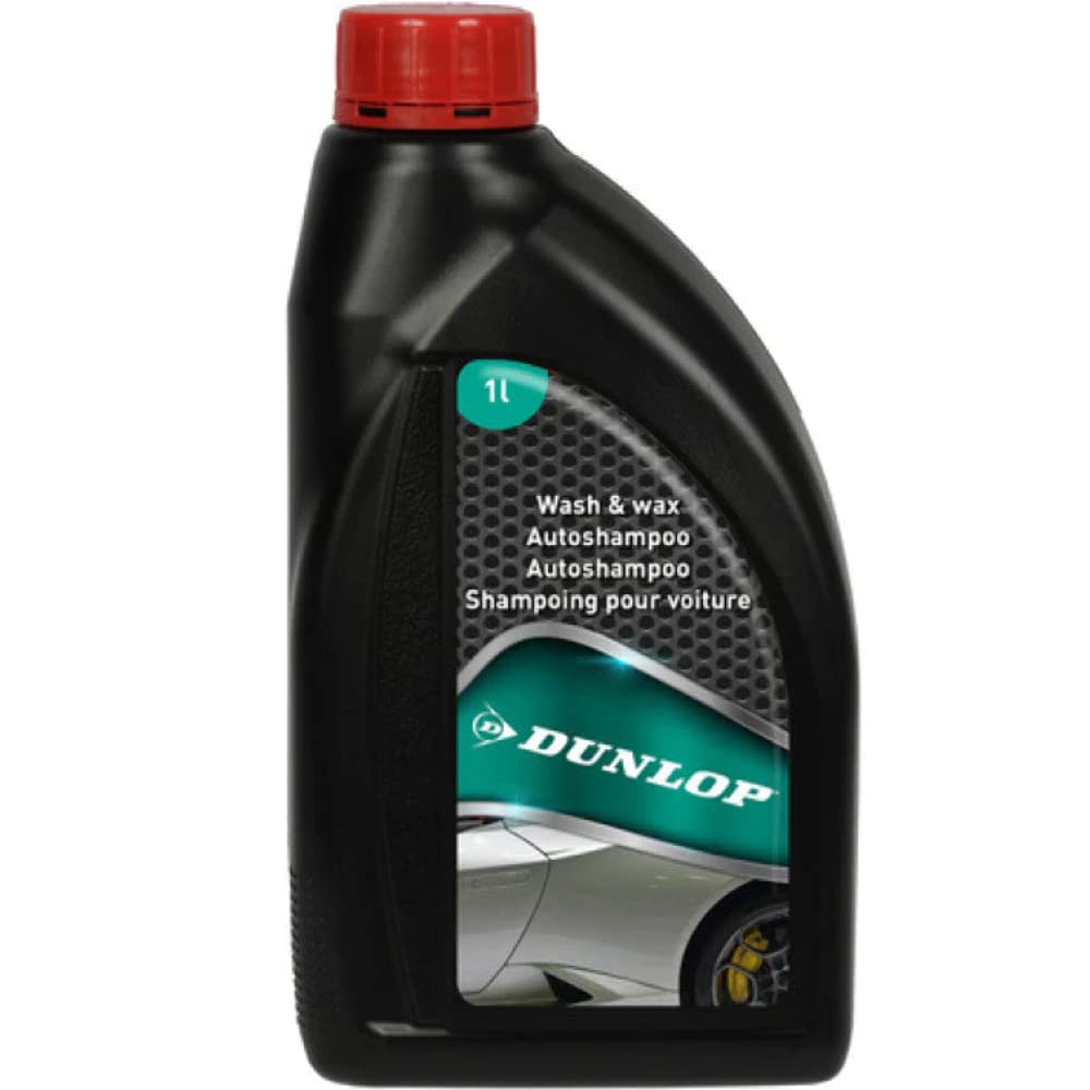 Dunlop - Autoshampoo - 1 Liter - mit Wachs - Polieren, Reinigung von DUNLOP