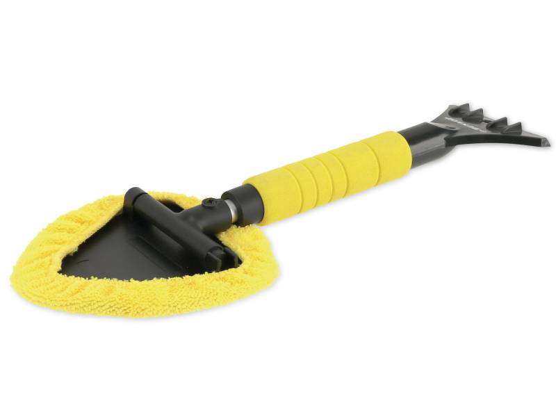 Dunlop Eiskratzer Auto mit Besen - Teleskopstange 32 bis 49 cm - Softgrip - Inkl. 2 Mikrofasertücher von Dunlop