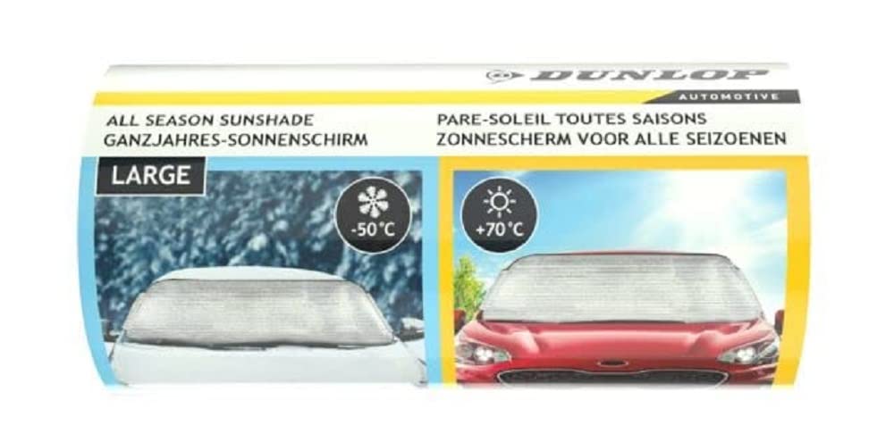 Dunlop Sonnenschutz Car All Seasons - 145 x 99 cm - Min 50 bis +70 Degrees von Dunlop Automotive