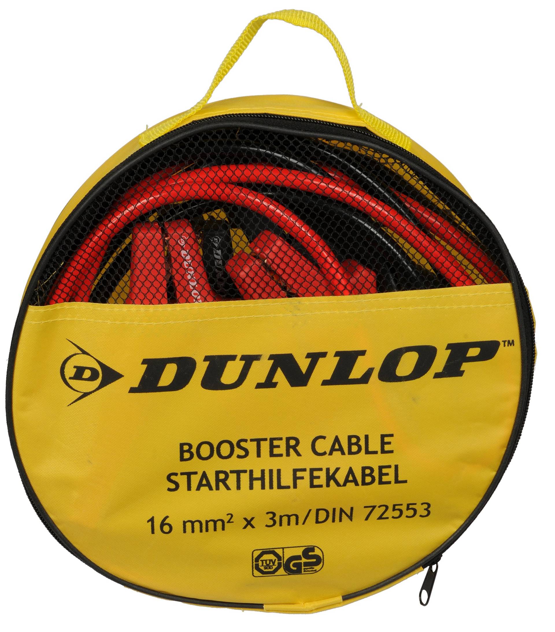 Dunlop 41855 Starthilfekabel in Aufbewahrungstasche, 16 mm2 x 3M/DIN 72553 von Dunlop